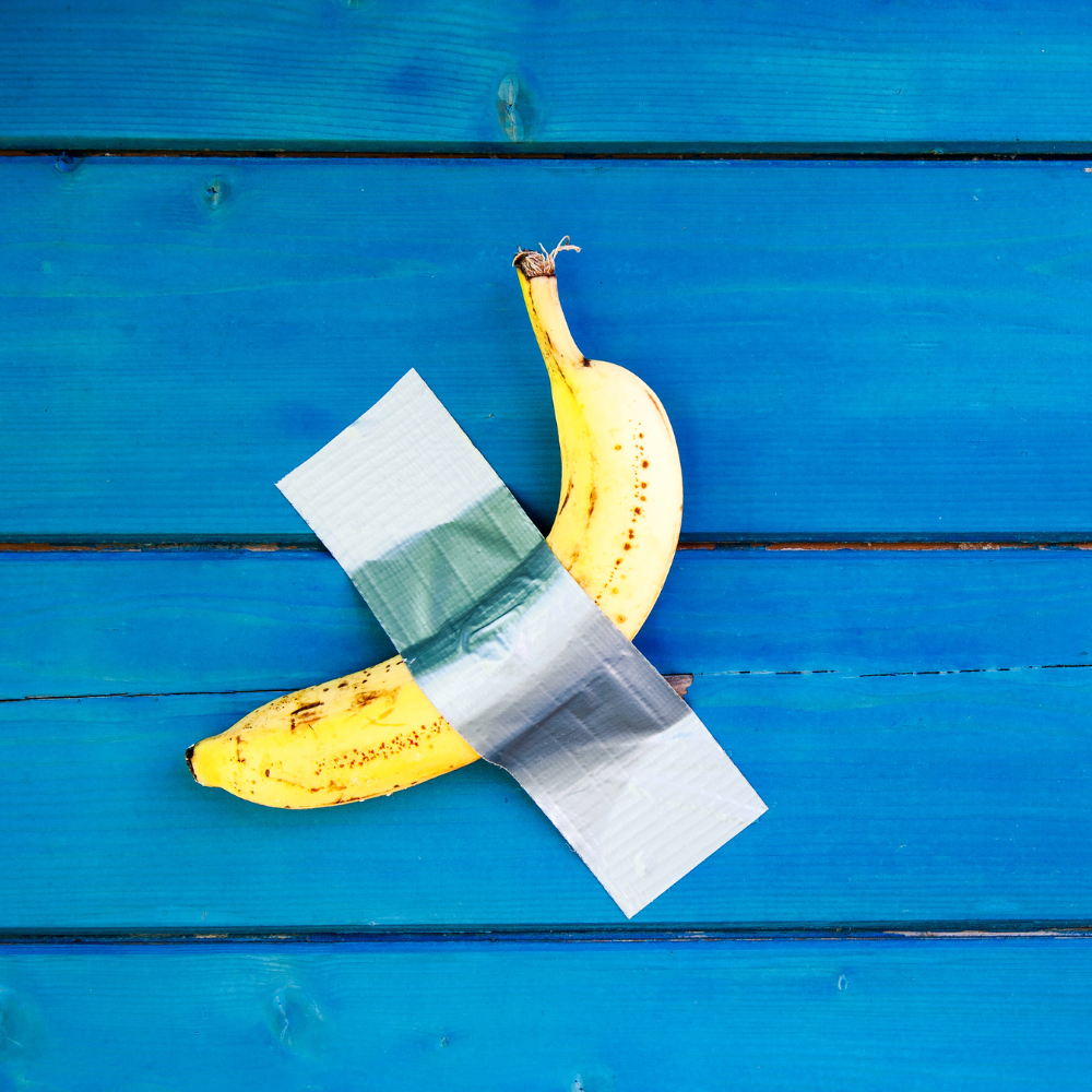 Duct-taped banana artist defends work as 'Provocation' on art's value